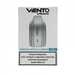 Электронная сигарета Viento VT 6000 - Зеленое яблоко лимон (Green Apple Lemon)